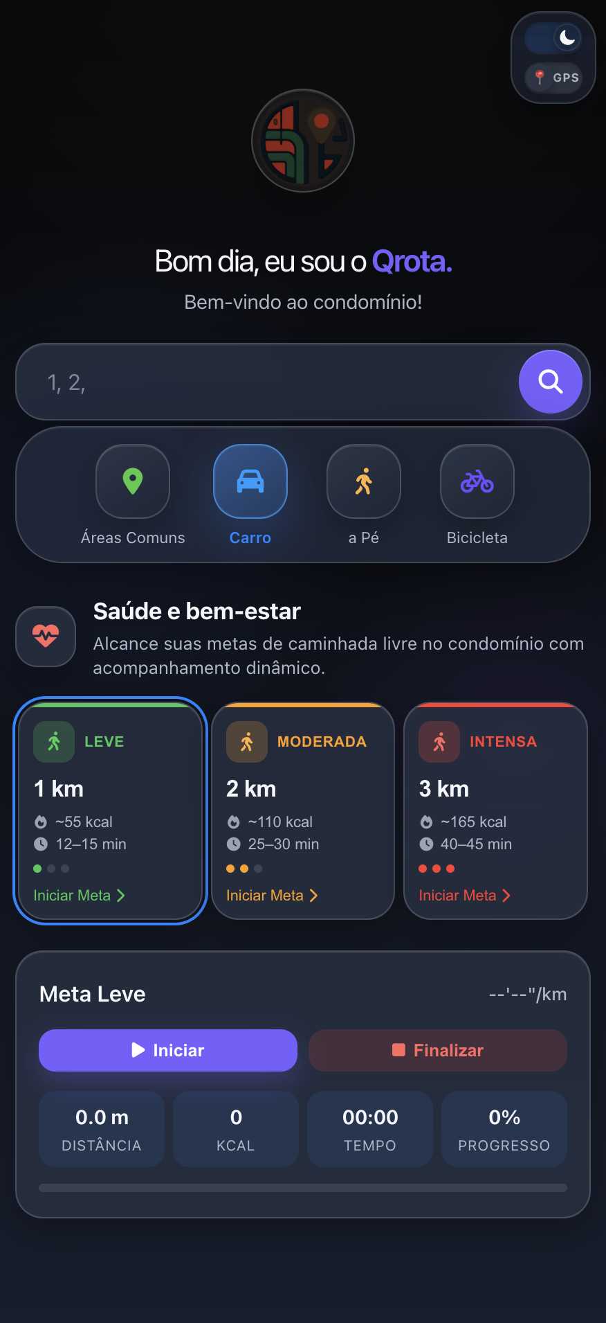 Tela de Meta